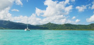 Sail the turquoise water of St. Maarten aboard a catamaran